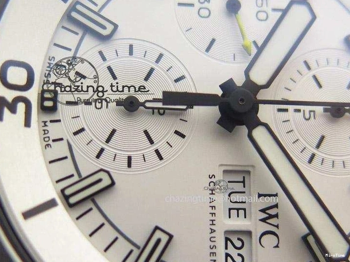 MIROTIME 0205 Versatile Aquatimer Chrono IW376803 V6F 1:1 Best Edition White Dial On SS Bracelet A 7359
